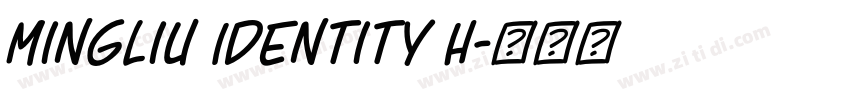 MingLiu Identity H字体转换